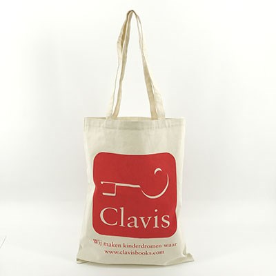 Natural recycled cotton tote bag